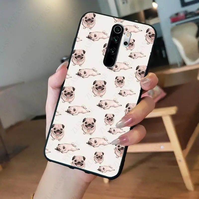 pug dog animal Phone Cover for redmi note8pro note7 note5 note6pro 7 7A 8 8A Note8T note9s note9pro Cellphones 