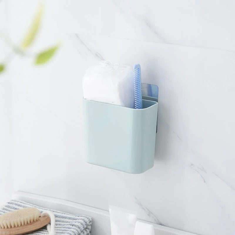 Creative Wall Mounted Storage Racks Quality Sundries Storage Organizer Fashion Seamless Hanging Rack For Kitchen Bathroom