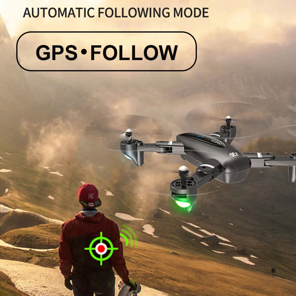 Gps складной 2,4G/5G Квадрокоптер WiFi fpv 1080P follow me(следуй за мной с HD Камера Квадрокоптер с дистанционным управлением Дистанционное управление вертолет на радиоуправлении selfie игрушки