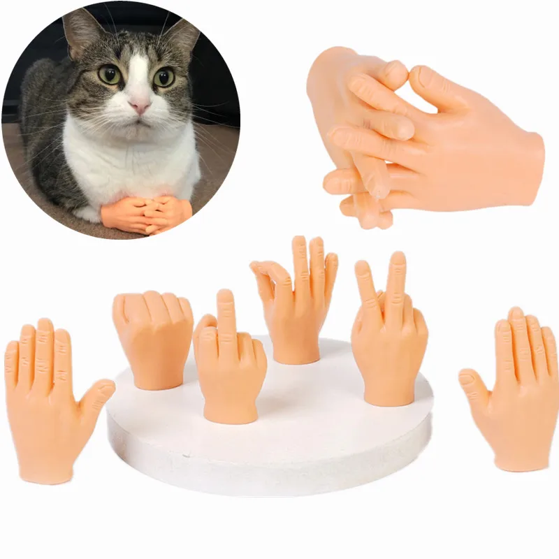 Set of Rubber Finger Hands for Finger Hands Mini Puppets Small Hand Model  Toys