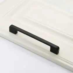 Черный цвет, для шкафов ручкой Ручка ящика металлическая ручка для шкафчика выдвижной шкаф-стеллажа & Мебельная ручка двери