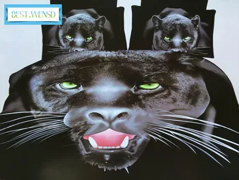 

BEST.WENSD wholesale 4pcs Home textile bedclothes Tiger-wolf bedding luxury duvet cover set Soft Comfortable sheets jogo de cama