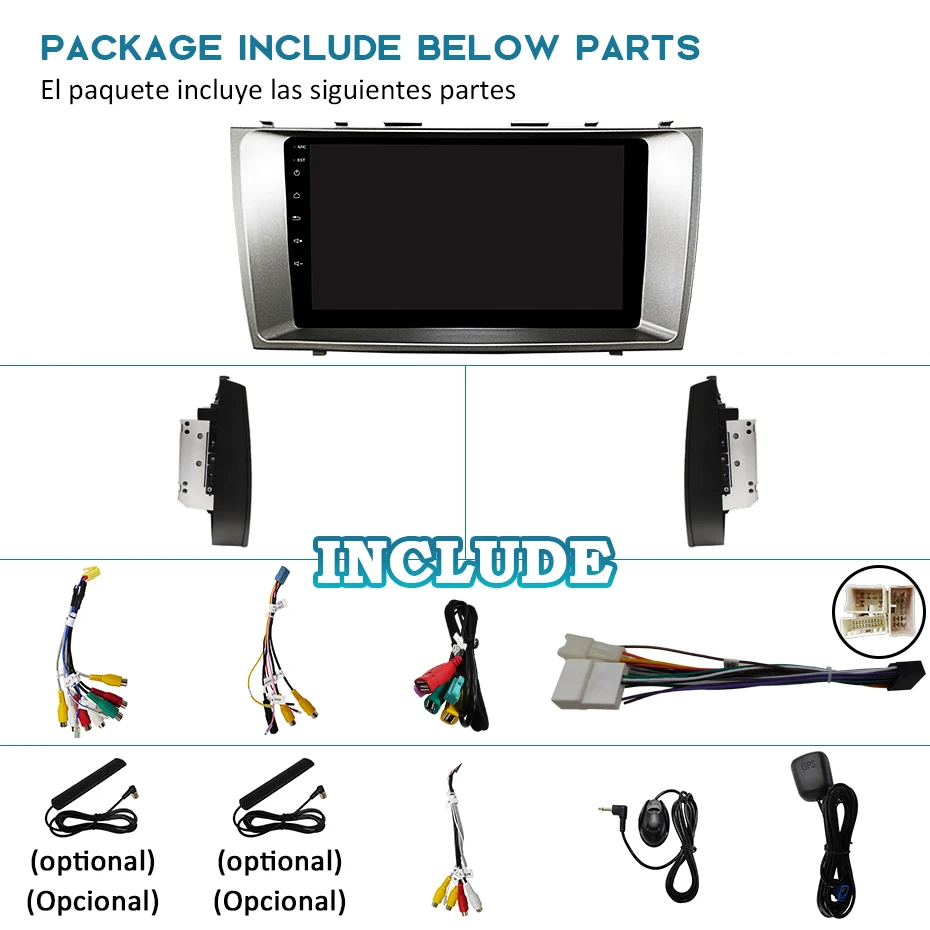 Cheap 4G 64G 1280*720P Android 9.0 Carplay GPS for Toyota Camry 7 XV 40 50 Radio 2007-2011 Navigation Screen Recorder no DVD Player 5