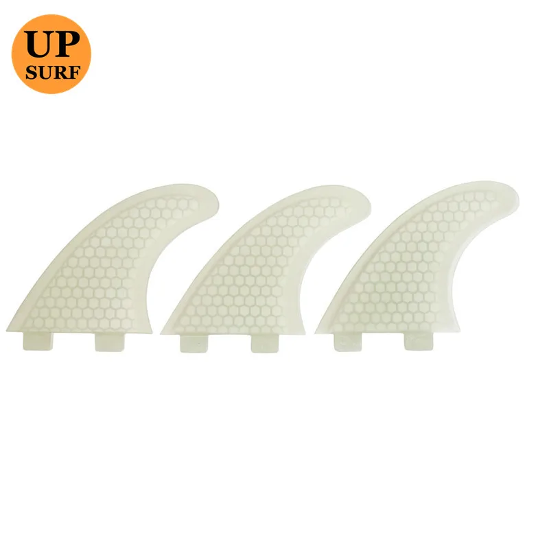 White color FCS fins G5/G3 firberglass surfboard fins thruster fins 3pcs per sets