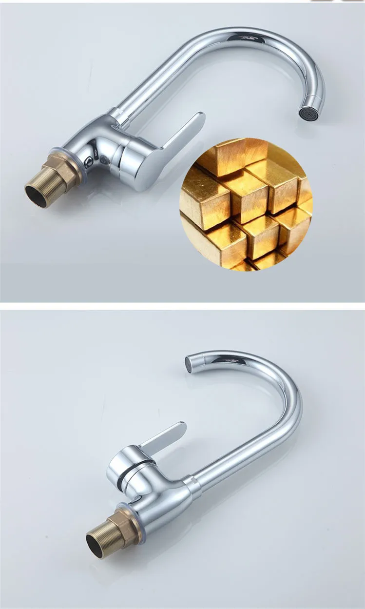 Chrome Kitchen Faucets SDSN Hot Cold Kitchen Faucet Quality Zinc Alloy Kitchen Sink Mixer Tap Polished Chrome Kitchen Faucets