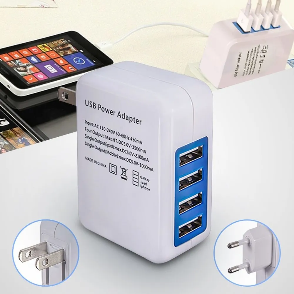 Мобильный телефон зарядное устройство настенный USB адаптер для путешествий