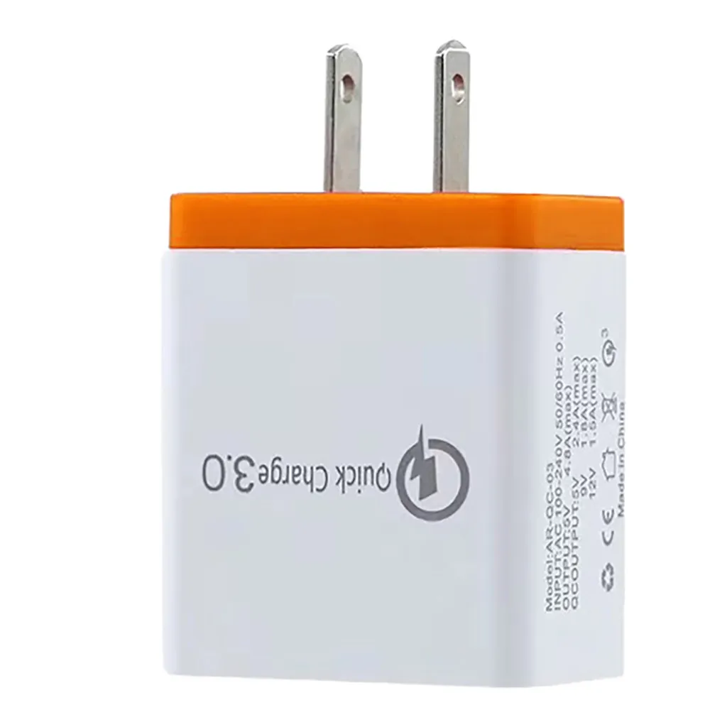 4 Port Fast Quick Charge QC 3.0 USB Hub Wall Charger 6.1A Power Adapter US Plug High Standard Fast Travel Charger