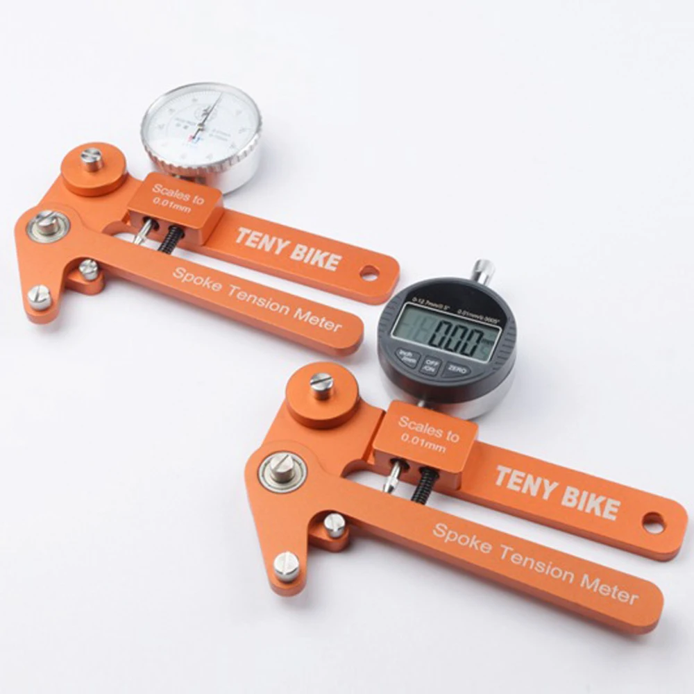 

Professional Aluminum Alloy Bike Spoke Tension Meter Wheel Builders Tool Bikes Indicator Tensiometer Scales to 0.01mm