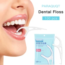 100Pcs Dental Floss Flosser Picks Teeth Toothpicks Stick Tooth Clean Oral Care