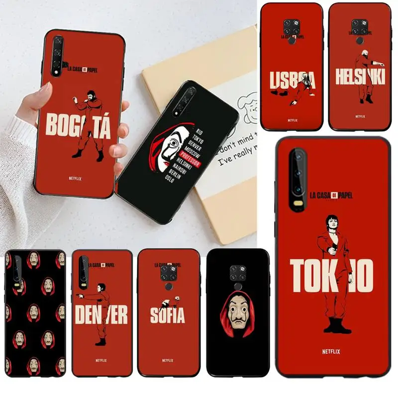 HPCHCJHM Испания ТВ La Casa papel House бумажный чехол для телефона Huawei P30 P20 lite Mate 20 Pro P Smart 2019