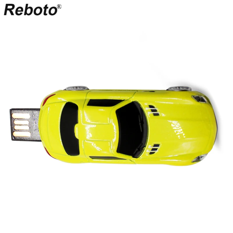 Reboto Memory Stick 64GB 32GB 16GB 8GB Flash Disk Mini Keychain Pendrive Cartoon Sportscar Flash Disk For PC