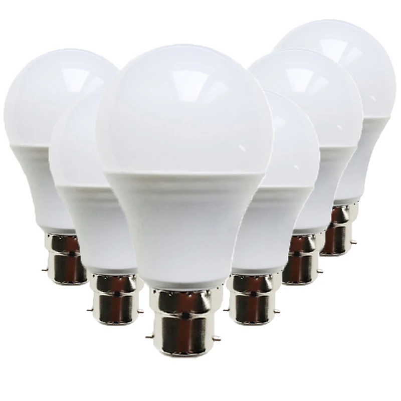 Lâmpada de led branca legal, pacote com 6 lâmpadas, 21w, 18w, 15w, 12w