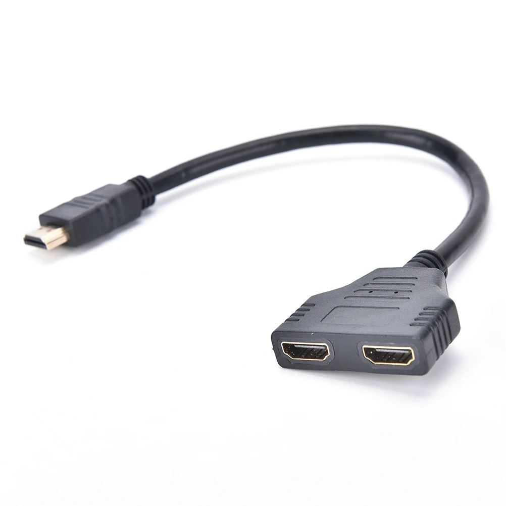 30 см V1.4 1080P HDMI 1 папа к двойному 2 Женский Y сплиттер кабель адаптер HD светодиодный