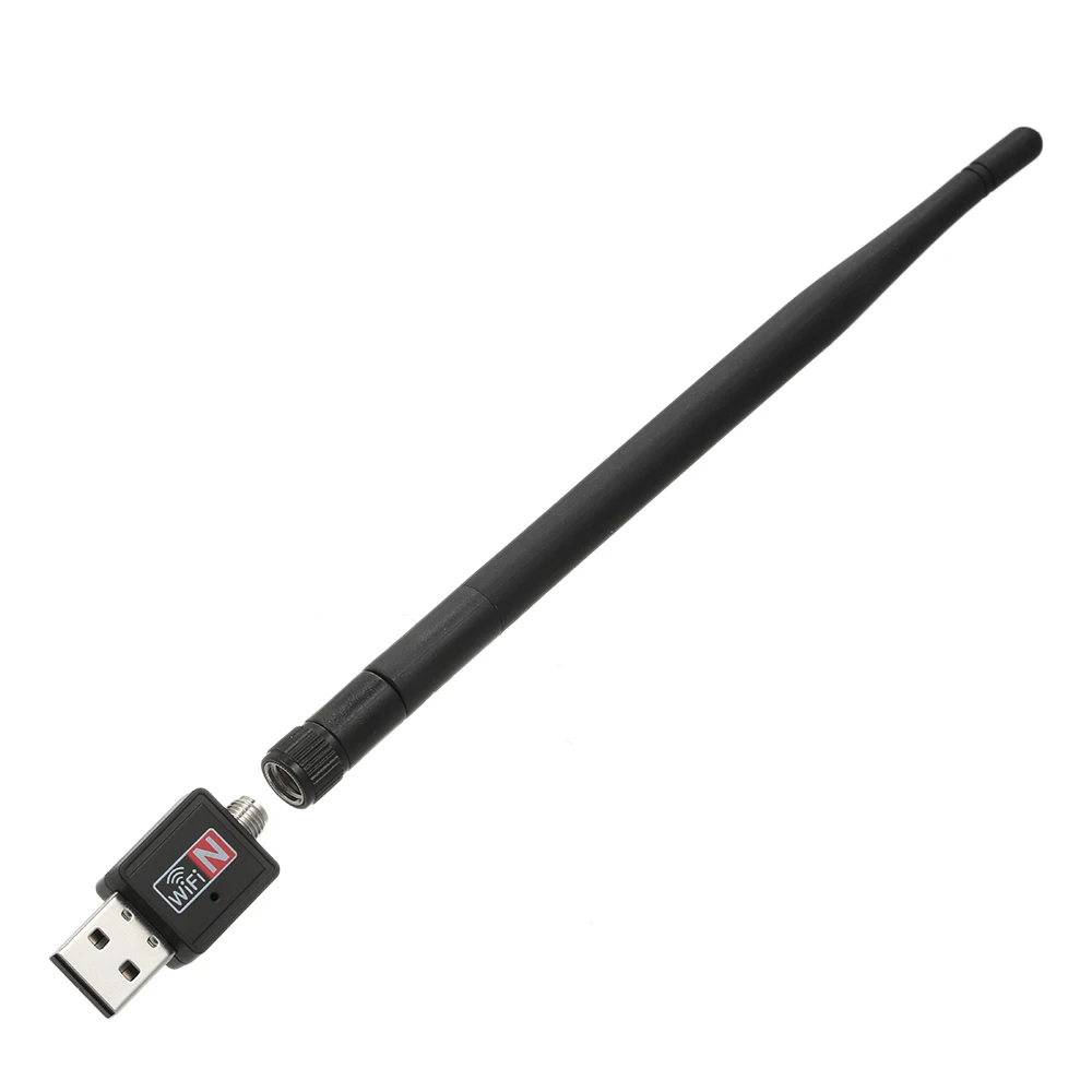 

600Mbps Wireless USB WiFi Adapter Dongle 2.4GHz Network LAN Card 802.11b/g/n Standard with 2dBi Detachable Antenna for Computers