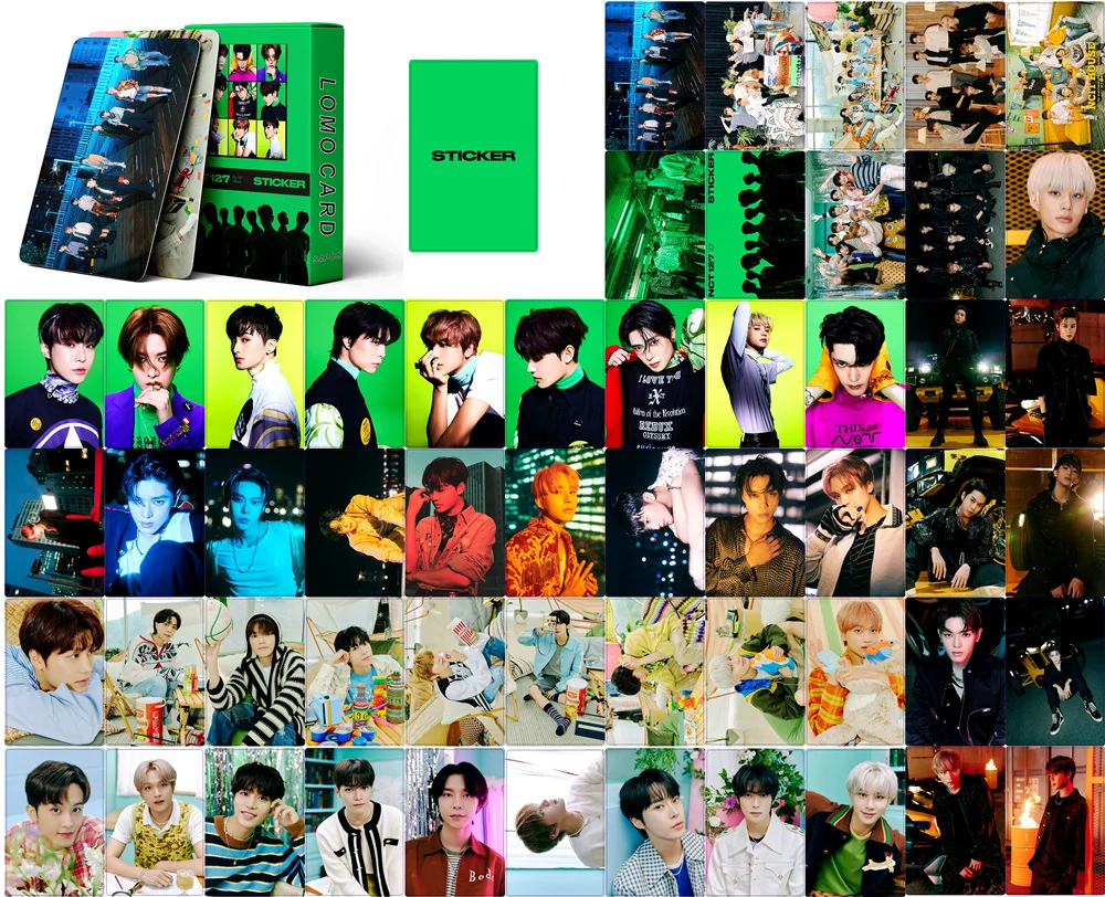 55PCS / Kpop Stray kids NO EASY Lomo Cards ATEEZ TXT TWICE NCT Bangtang Boys TXT ENHYPEN ITZY MAMAMOO Card album idol fan card