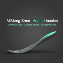 Унисекс умные стельки с электрическим подогревом, Беспроводная зарядка, теплый обогреватель для ног, зимняя нагревательная стелька, контроль с помощью приложения, Дышащие стельки
