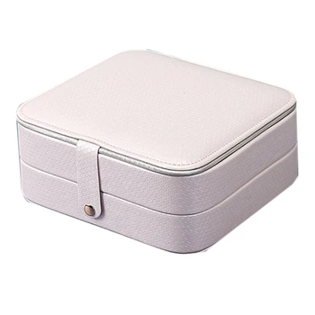 

Leather Jewelry Box Storage Box Ring Display Case Portable Jewelry Organizer For Necklaces Jewelers Jewelry
