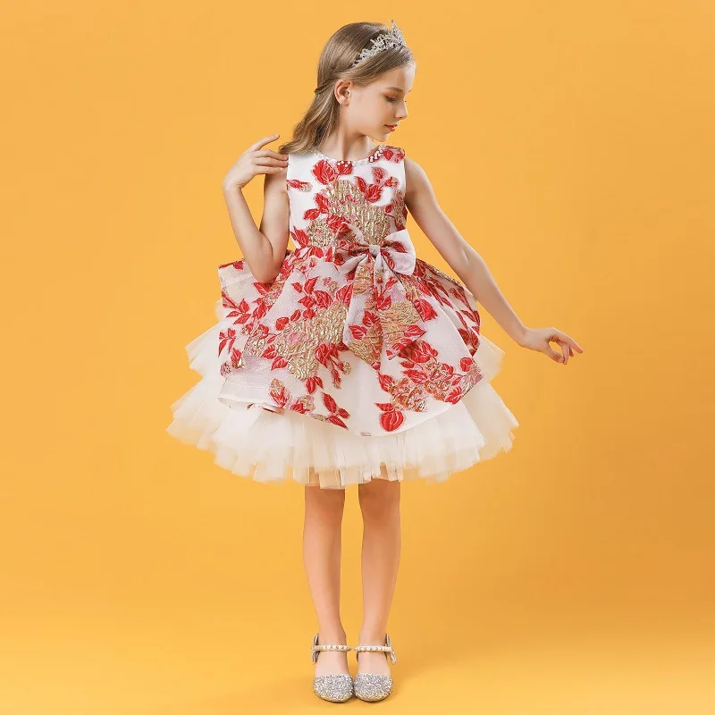 Одежда для девочек Элегантные платья принцессы Новинка 2020 года Модное