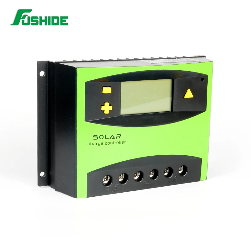 FUSHIDE PWM солнечный контроллер заряда 50A с ЖК дисплеем и автоматическим