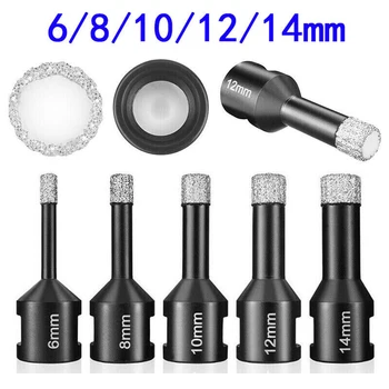 

1pcs Dry Vacuum Brazed Diamond Drilling Core Bits Tile Hole Saw Professional Drill Bits M14 thread 6-14MM