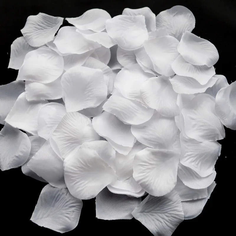 100pcs High Quality Artificial Rose Petals Wedding Flower Chrismas