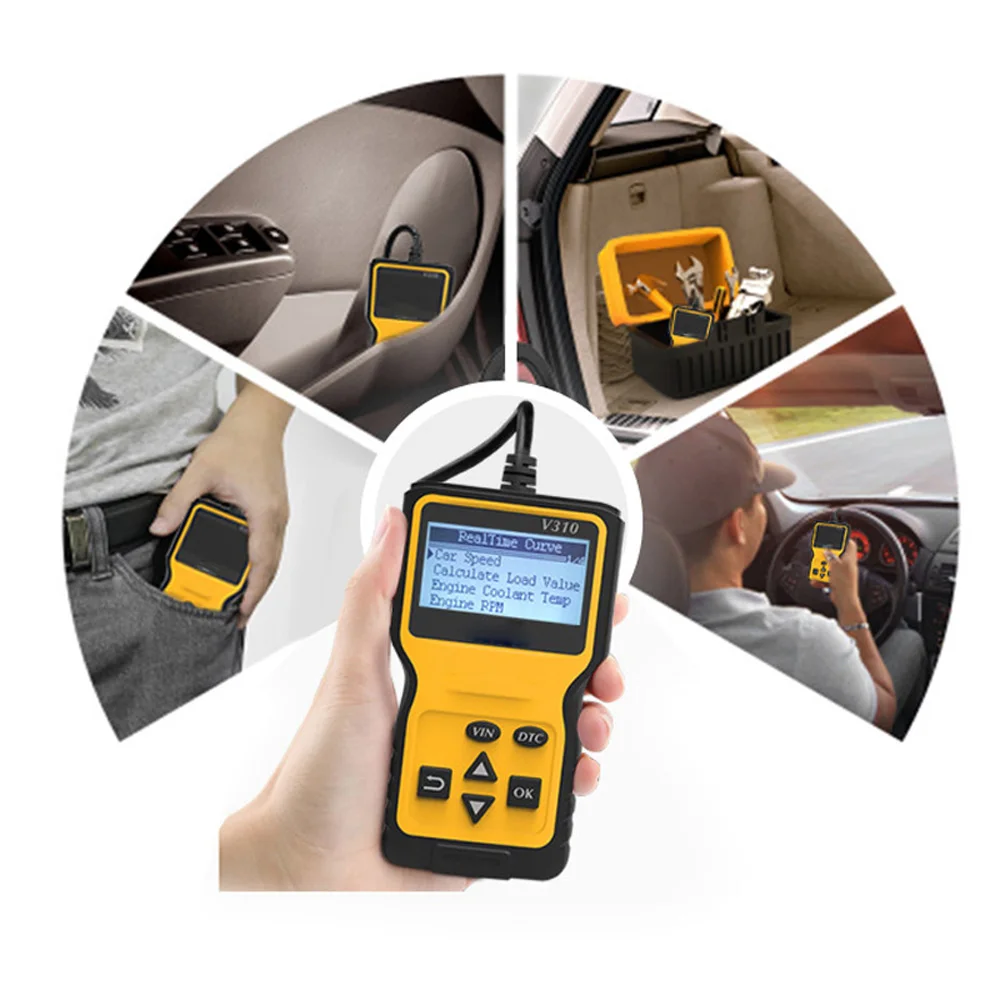 OBD2 автомобильный диагностический тестер сканер инструмент оборудование V310 аксессуар