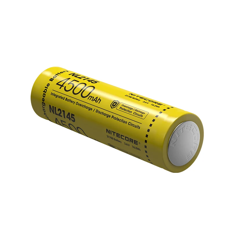 NITECORE 21700 литий-ионная аккумуляторная батарея 3,6 v 16.2Wh NL2145 4500mAh высокопроизводительная Защитная батарея