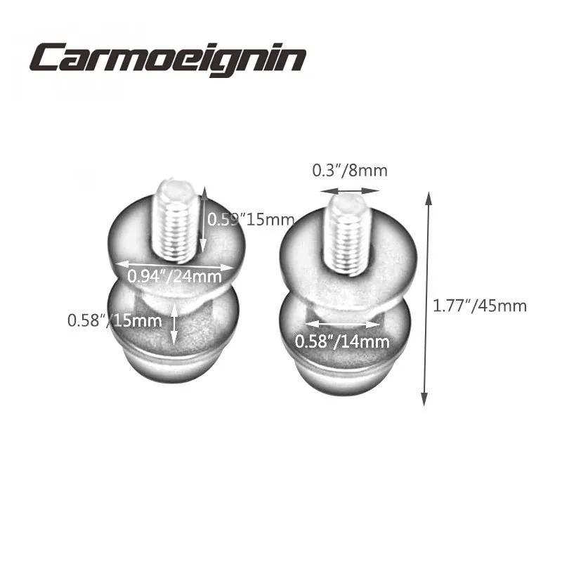 2pcs 8mm Motorbike CNC Swingarm Swing Arm Spools Sliders For Suzuki GSX-R GSXR 600 750 1000 K1 K2 K3 K4 K5 K6 K7 K8 K9 K10 K11