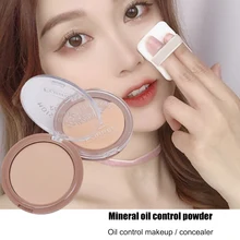 Контроль масла прессованный порошок сжимающийся полюс консилер порошок лицо макияж прессованная пудра