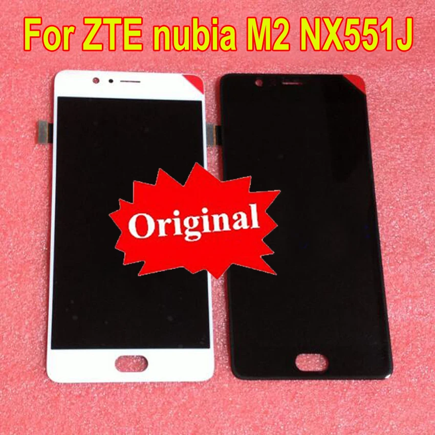 ЖК дисплей AMOLED с сенсорным экраном дигитайзер в сборе датчик для ZTE Nubia M2 NX551J