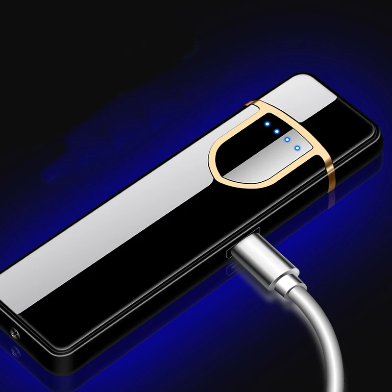 Encendedor гравировка буквы цифровой настраиваемый USB Elctronic зарядка Зажигалка сенсорный ветрозащитный Smok сигареты классический