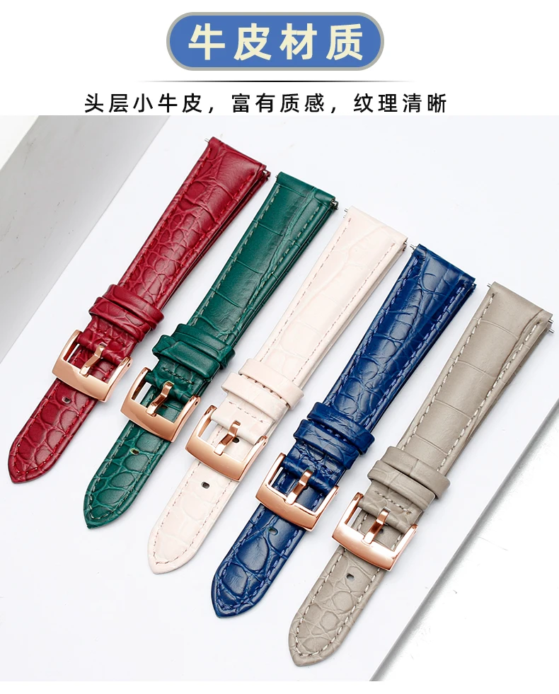 Aus echtem Leder Armband für Swarovski frauen Grün Submariner  