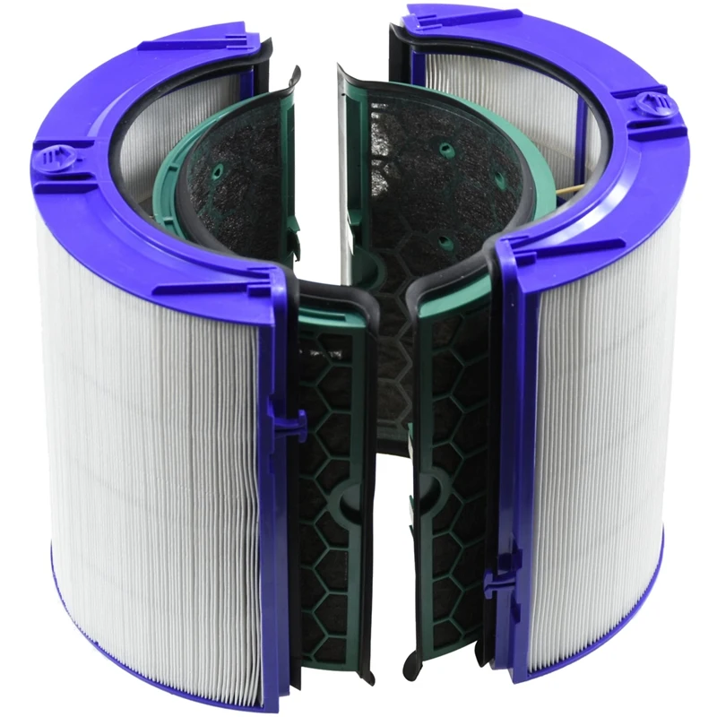 HEPA фильтр с активированным углем фильтр для Dyson HP04 TP04 DP04 очиститель воздуха Герметичный двухступенчатый 360 ° система фильтра