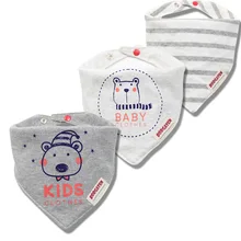 3 шт./лот, хлопок, детские нагрудники, бандана, много, Para Bebe, слюнявчик для младенцев, полотенце для мальчиков и девочек, треугольный шарф