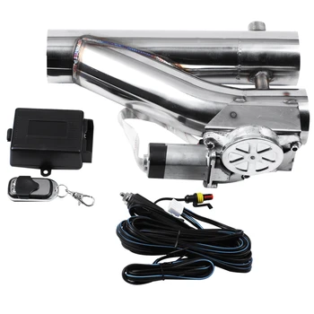 

2.5 inch Electric Exhaust Dump Cutout E-Cut Out Bypass/Switch Dual-Valve System TK-CUT007Y