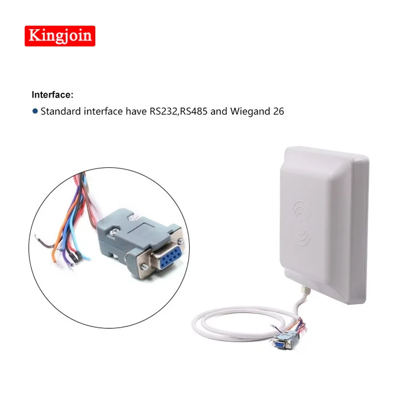 UHF RFID считыватель 6 м дальний интегрированная антенна RS232/485 Wiegand с бесплатным SDK FCC