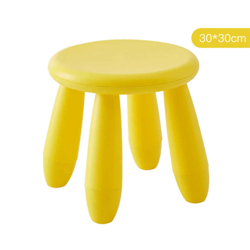 LazyChild Round Children's Stool Kindergarten Baby Learning Stool Thicken Plastic Game Seat Removable for Kids Adults