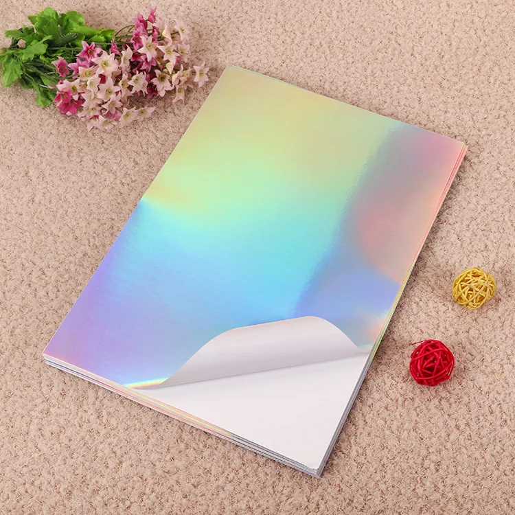 

A4 Aluminium Foil Adhesive Sticker HOLOGRAM Sliver Waterproof Blank Label Sheets 210 X 297mm For Laser Printer