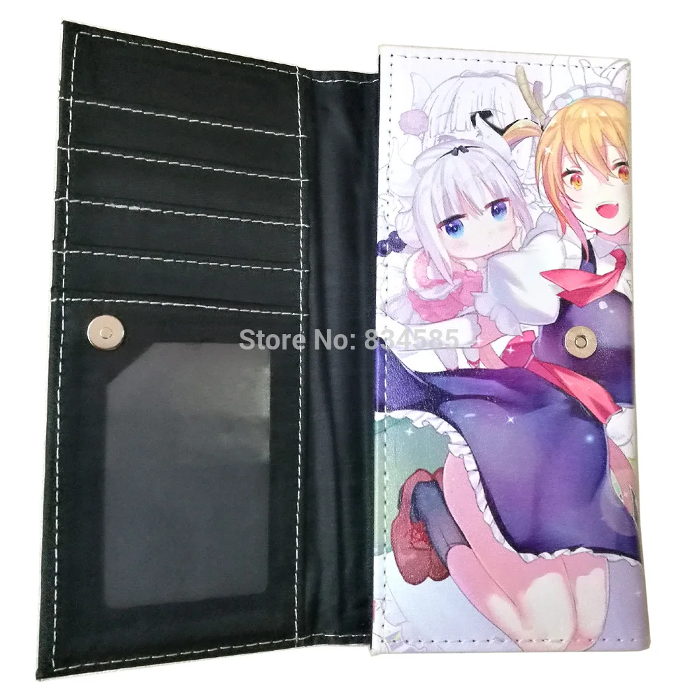 Длинный кошелек клатч Miss Kobayashi's Dragon Maid с застежкой|Кошельки| |