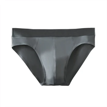 

3pcs/lot Men's ultra-thin summer seamless breathable low waist sexy cooling speed dry underwear ice silk briefs
