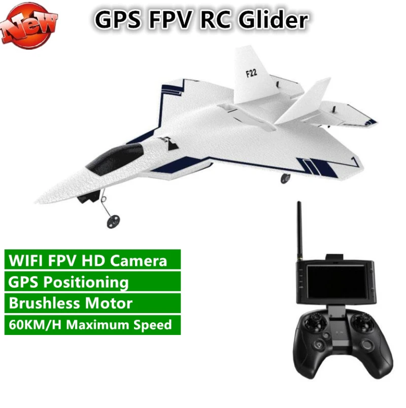 US $139.72 Gps Fpv FixedWing Rc Plane 24g 60kmH Maximum Speed With720p Camera OneKey Takeoff Brushless Rc Airplane Electric Model Toy