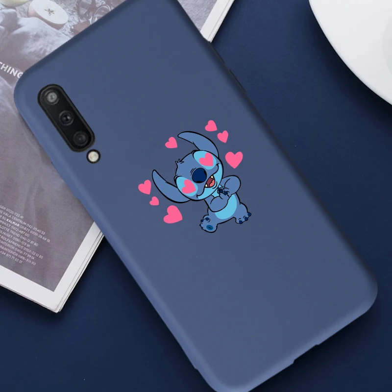 Stitch 1 blue case С рисунком героев из мультфильмов, чехол для телефона чехол для samsung galaxy A50 A10 A20 A30 A40 A60 A70 A80 M20 M30 M40 S10 S9 S8 Plus note 8 9 10 Pro - Цвет: Stitch 1 blue case