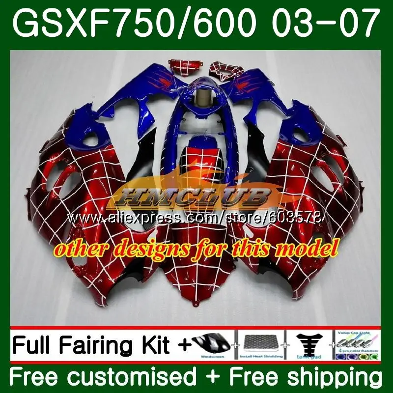 Корпус для Suzuki Katana GSXF 750 600 GSXF600 03 04 05 06 07 Оранжевый blk 3CL. 33 GSX750F GSXF750 2003 2004 2005 2006 2007 обтекатель