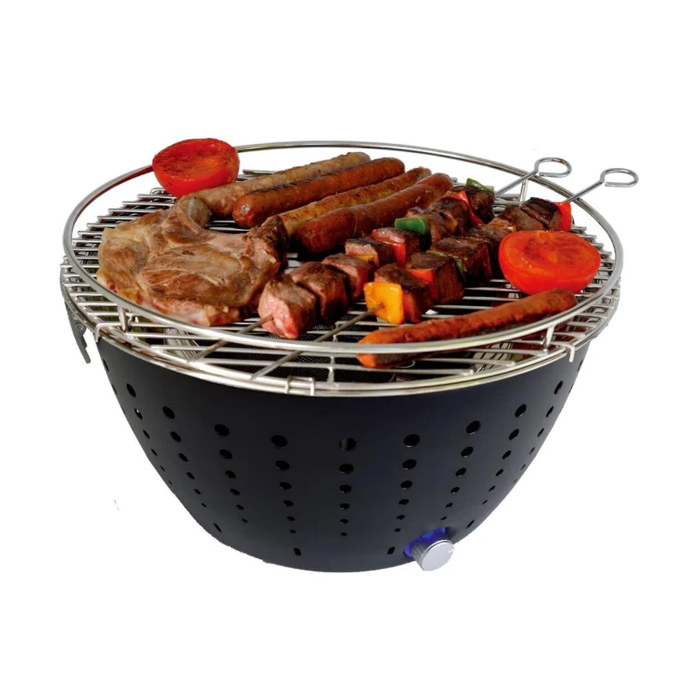 Garden & Outdoors 35x35x25cm Grill with USB or Batteryoperated Fan for