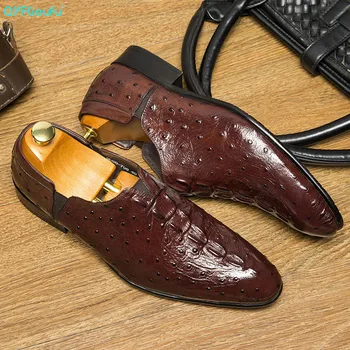 

QYFCIOUFU Spring Autumn Stylish Mens Penny Loafers Genuine Leather Hand Slip On Men's Dress Shoes Wedding Casual Business Shoes