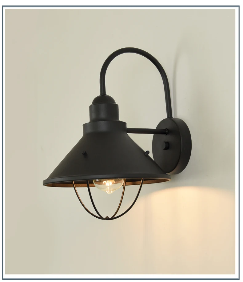 Varanda Lâmpada americana Farmhouse Wall Sconce Lâmpada