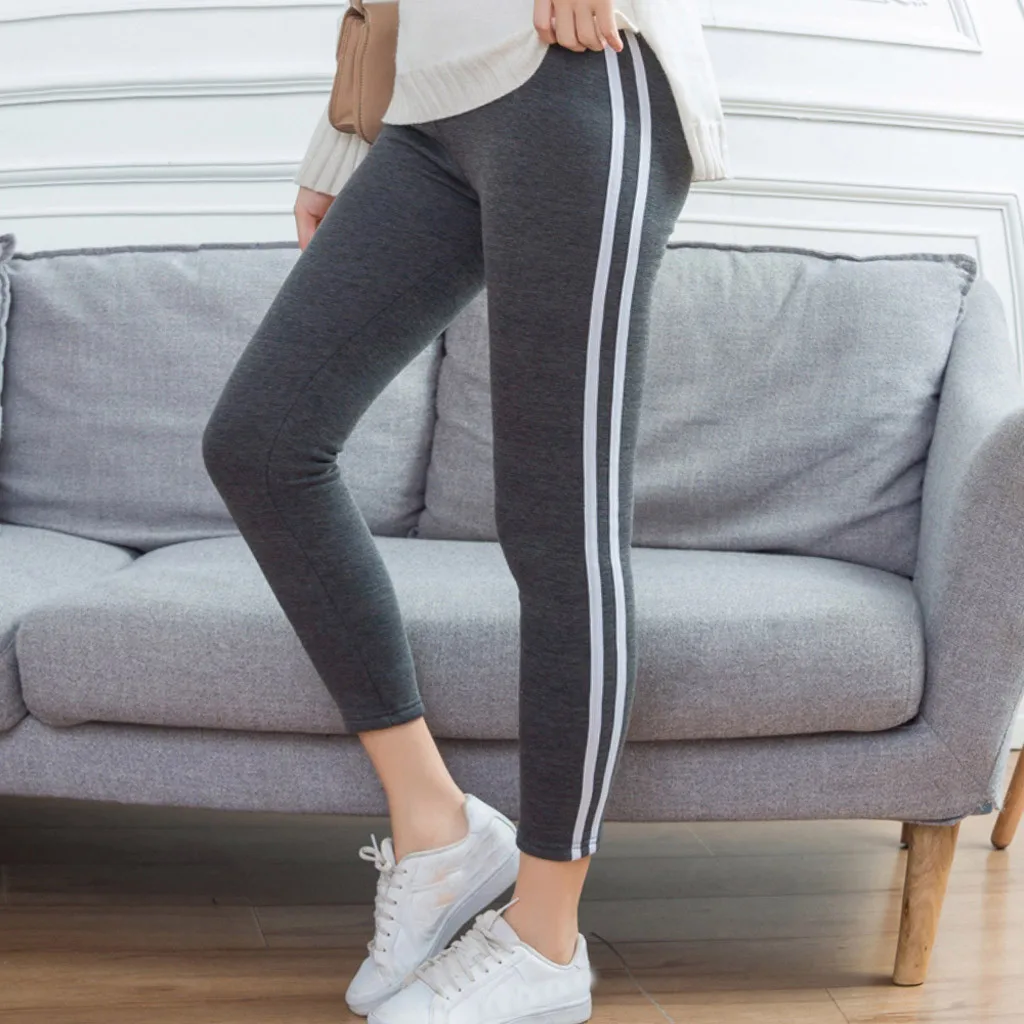 

Gym leggings spodnie damskie Women's stripe Printing sport leggings Elastic Force Exercise Fitness And Running Yoga Pants 25