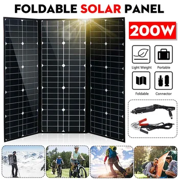 

200W Solar Panel 18V Monocrystalline Solar Cell DC Cable Waterproof Connector Battery Charger for Outdoor With Controller