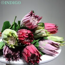 Индиго-протеа cynaroides принцесса цветок большой размер Настоящее прикосновение искусственный цветок Свадебные цветы вечерние события