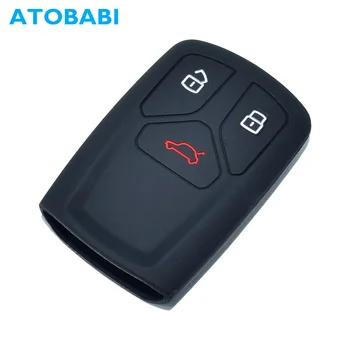 

Silicone Car Key Case For Audi A4 A5 S5 Q5 Q7 TT 2019 3 Buttons Keychain Holder Smart Remote Fob Protect Cover Auto Accessories